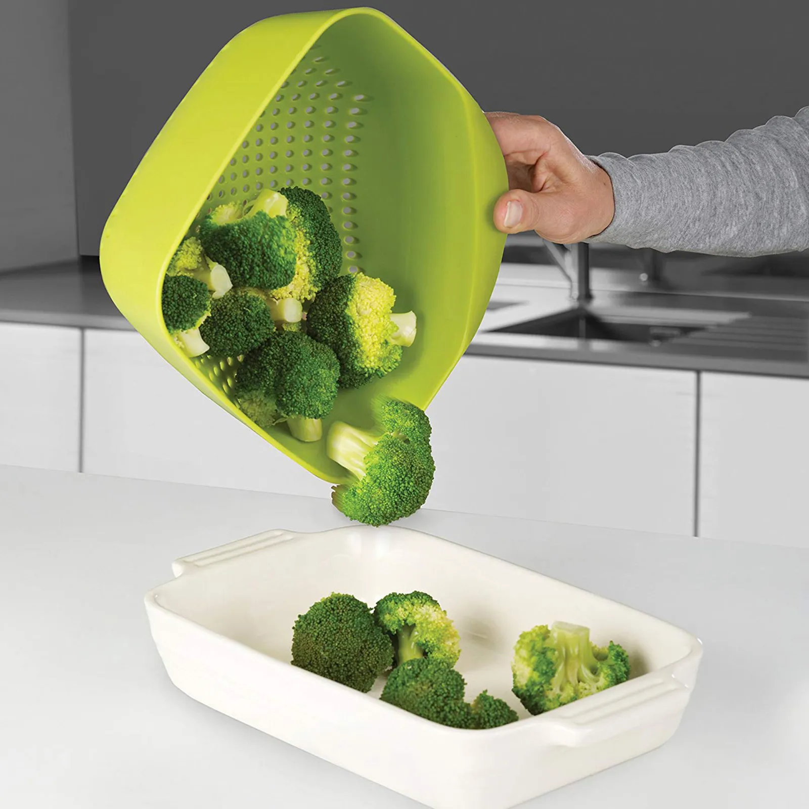 40088 Square Colander - Grün Sieb - Image 4