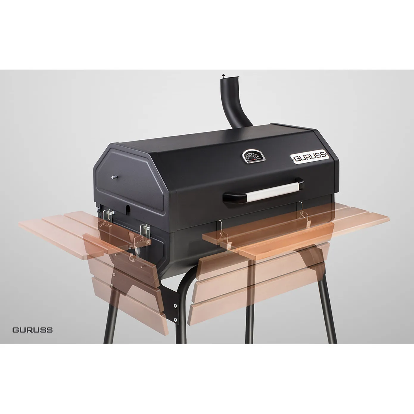 Guruss Schwarz Barbecue-Set, 75cm - Image 3