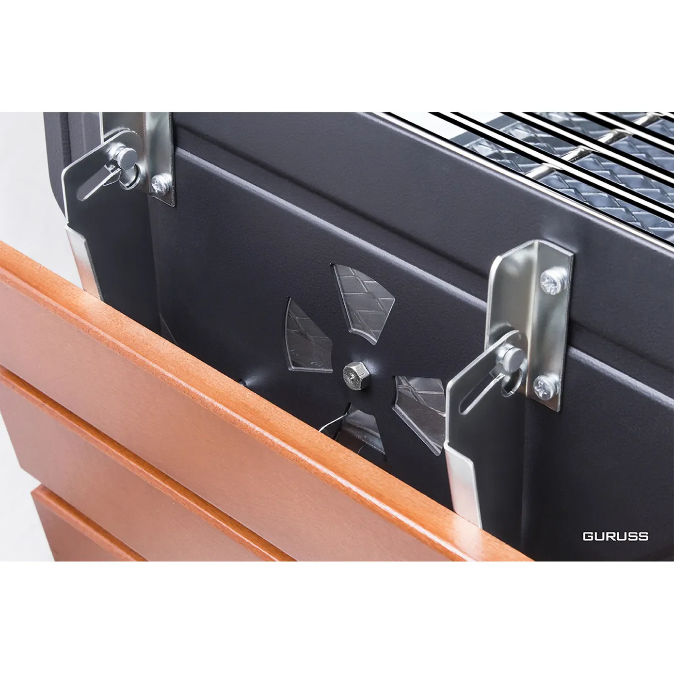 Guruss Schwarz Barbecue-Set, 75cm - Image 6