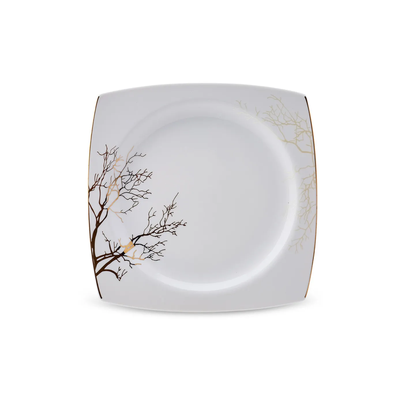Karaca Autumn Fine Cream 60-teiliges Porzellangeschirr für 12 Personen quadratisch - Image 5