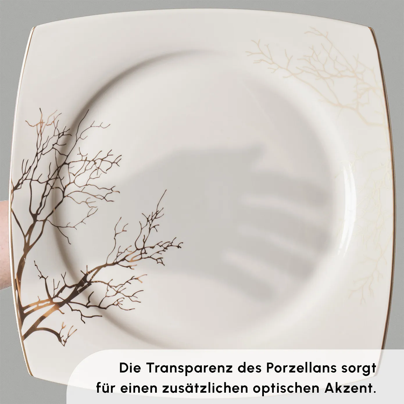 Karaca Square Bone New Autumn 57-Teiliges 12-Personen Geschirrset Gold - Image 4