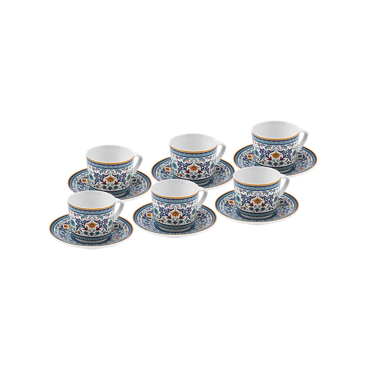 Karaca Beylerbeyi 6 Personen Kaffeetassen Set, 80 ml - Image 4