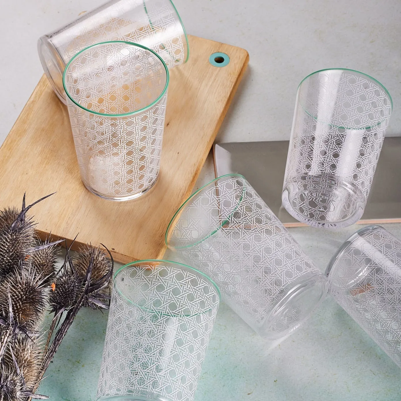 Karaca Blanco Grün Wasserglas - Image 3