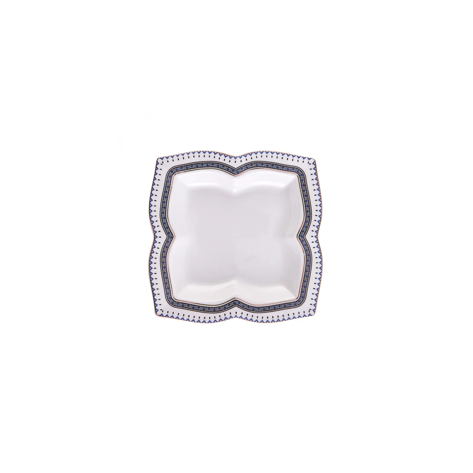 Karaca Blau 32-teiliges Frühstücksset und Servierschalen Eckig - Image 11