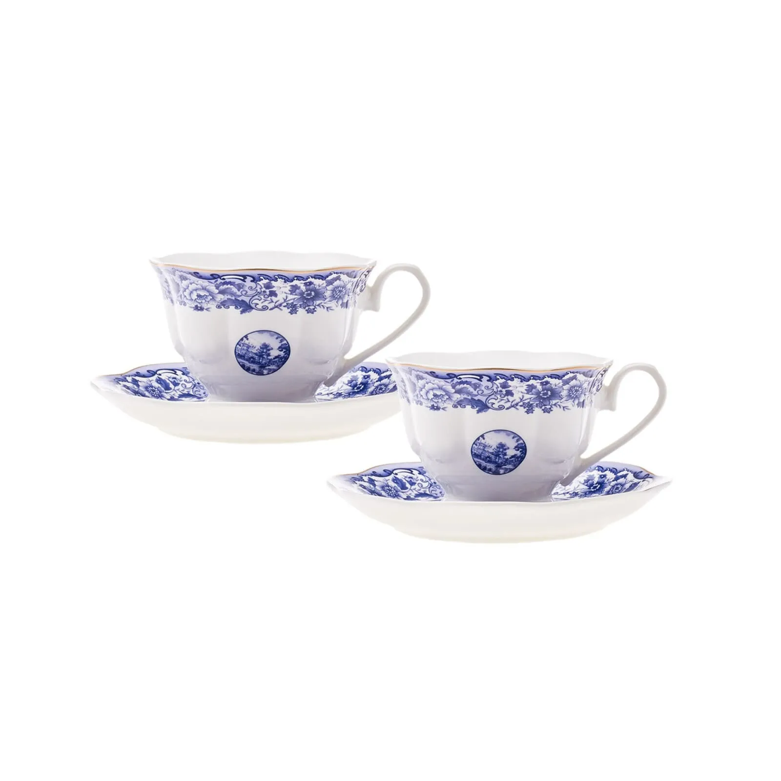 Karaca Blue Odyssey 2er Set Teetassen 220 ml