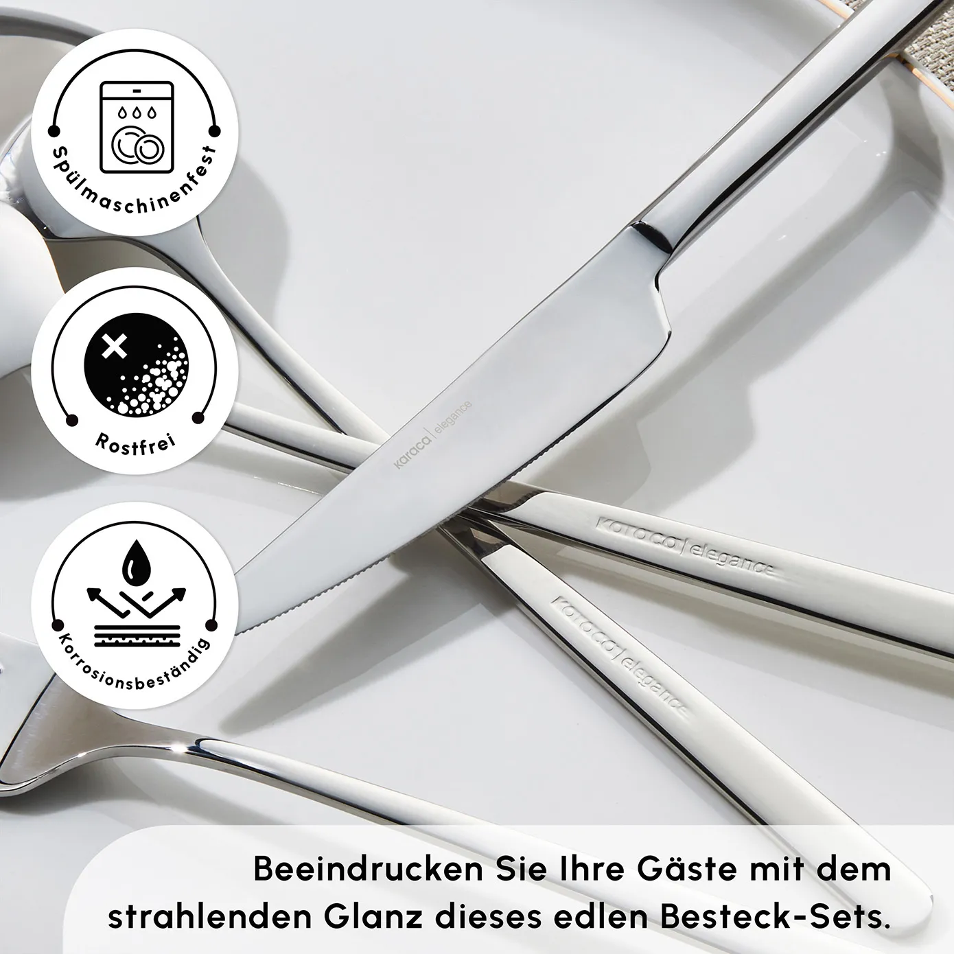 Karaca Boreas 12 Personen Besteckset, 84 Teilig - Image 7