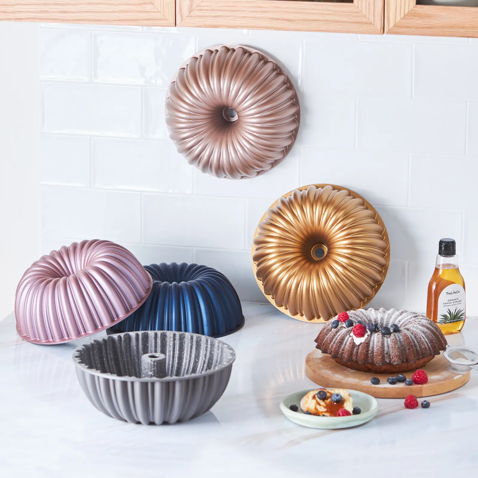 Karaca Cake Pro Geschnittene Gusskuchenform Anthrazit - Image 5