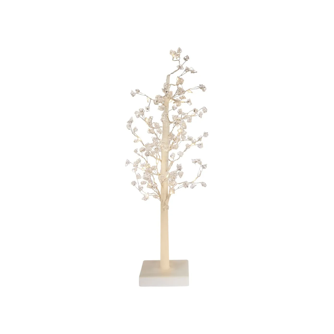 Karaca Christbaum mit LED-Lichtern, 10,5 cm x 10,5 cm x 45 cm, Weiß - Image 4