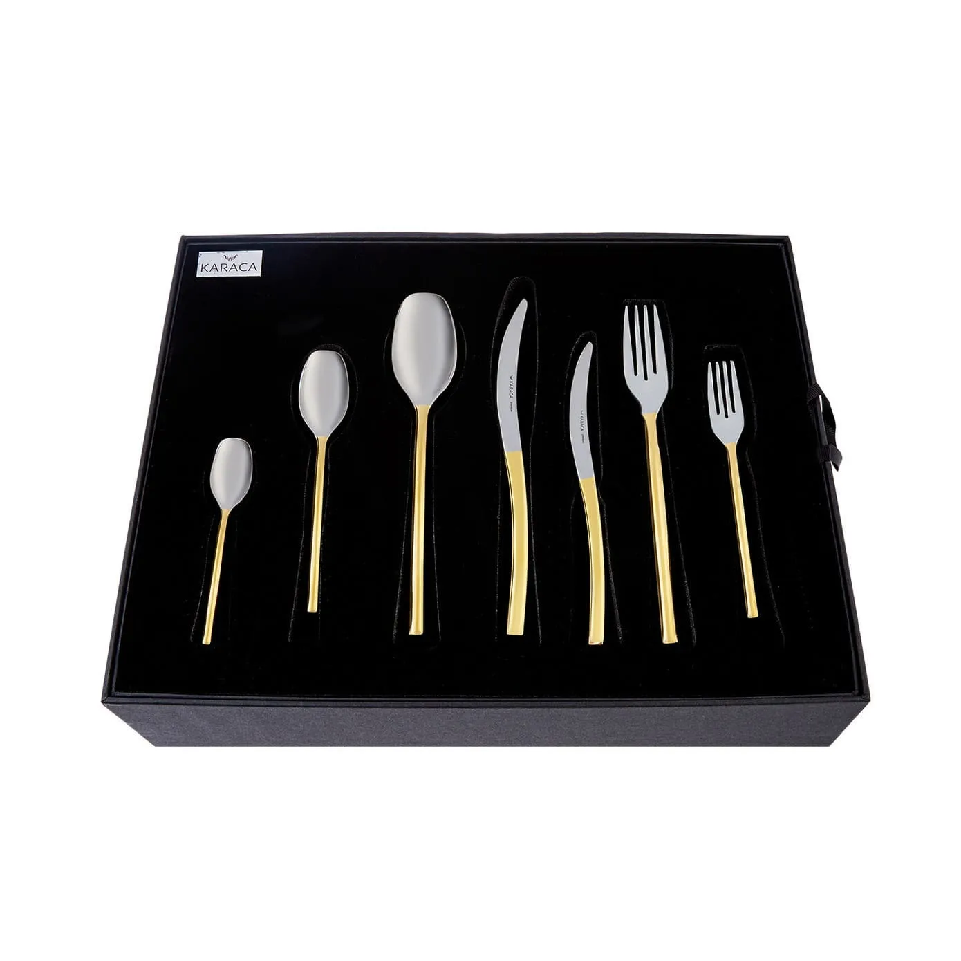 Karaca Dora 84-teiliges Besteck-Set 316+ Premium Gold mit Schachtel - Image 11