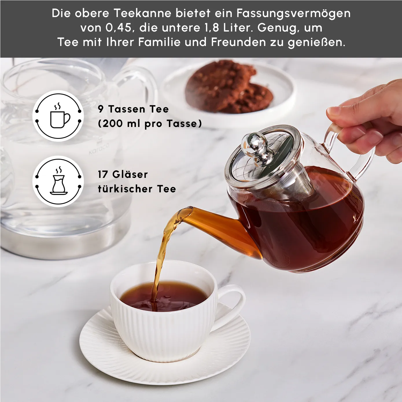 Karaca Dora Glas-Teekanne - Image 4