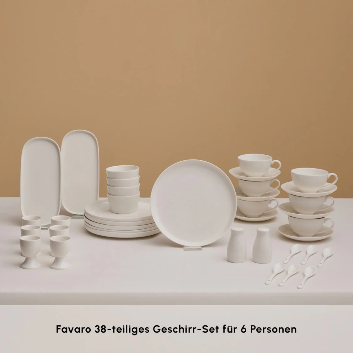 Karaca Stream Pure Favaro 38-Teiliges 6-Personen Frühstücksset - Image 3