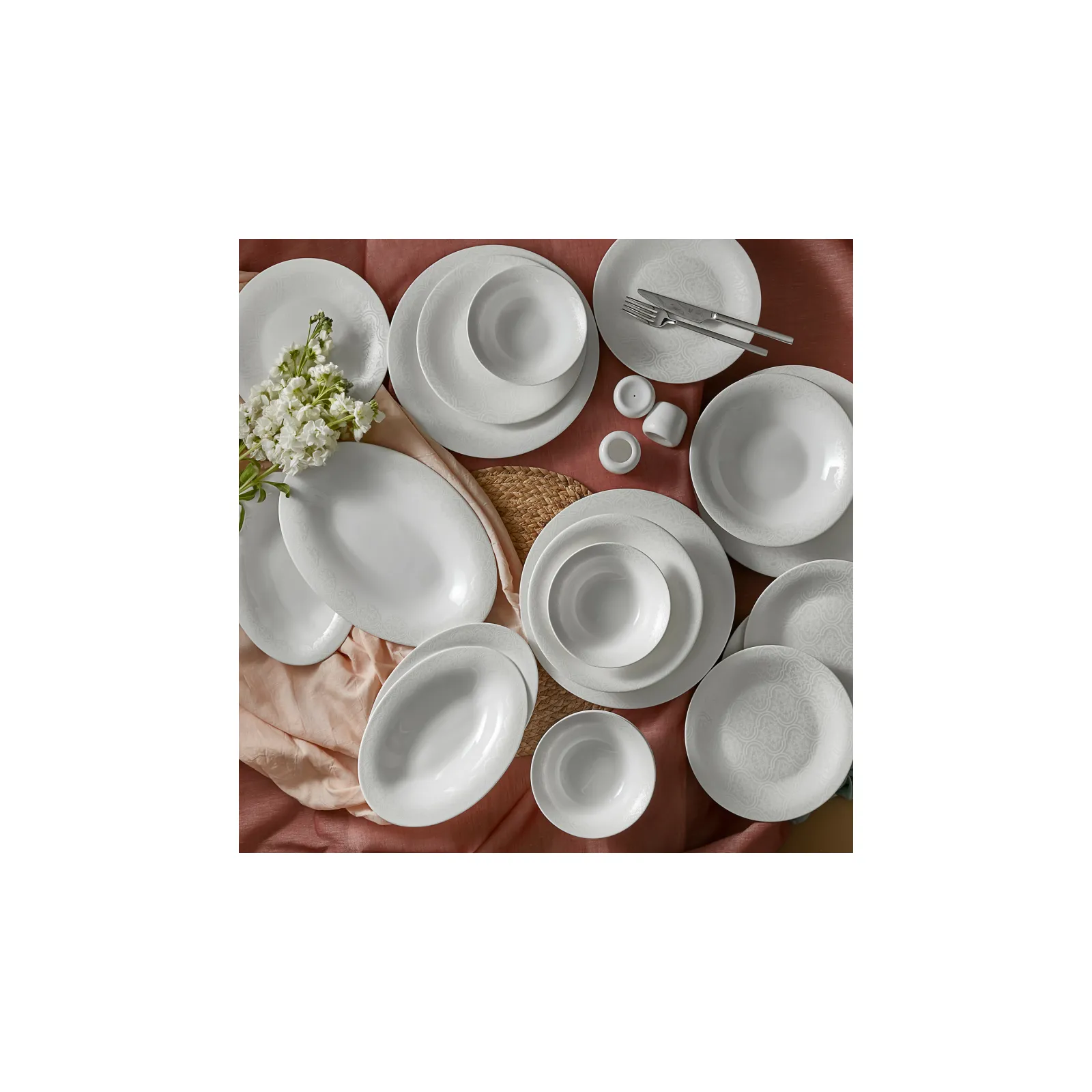 Karaca Fine Pearl Eternal 58 Teiliges Für 12 Personen Tafelgeschirr Set Aus Perlen - Image 12