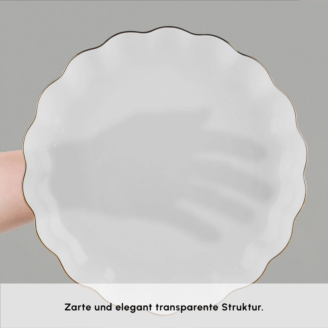 Karaca Fine Pearl Extra Shell 58 Stück 12 Sitzer Dinner Set Gold - Image 6