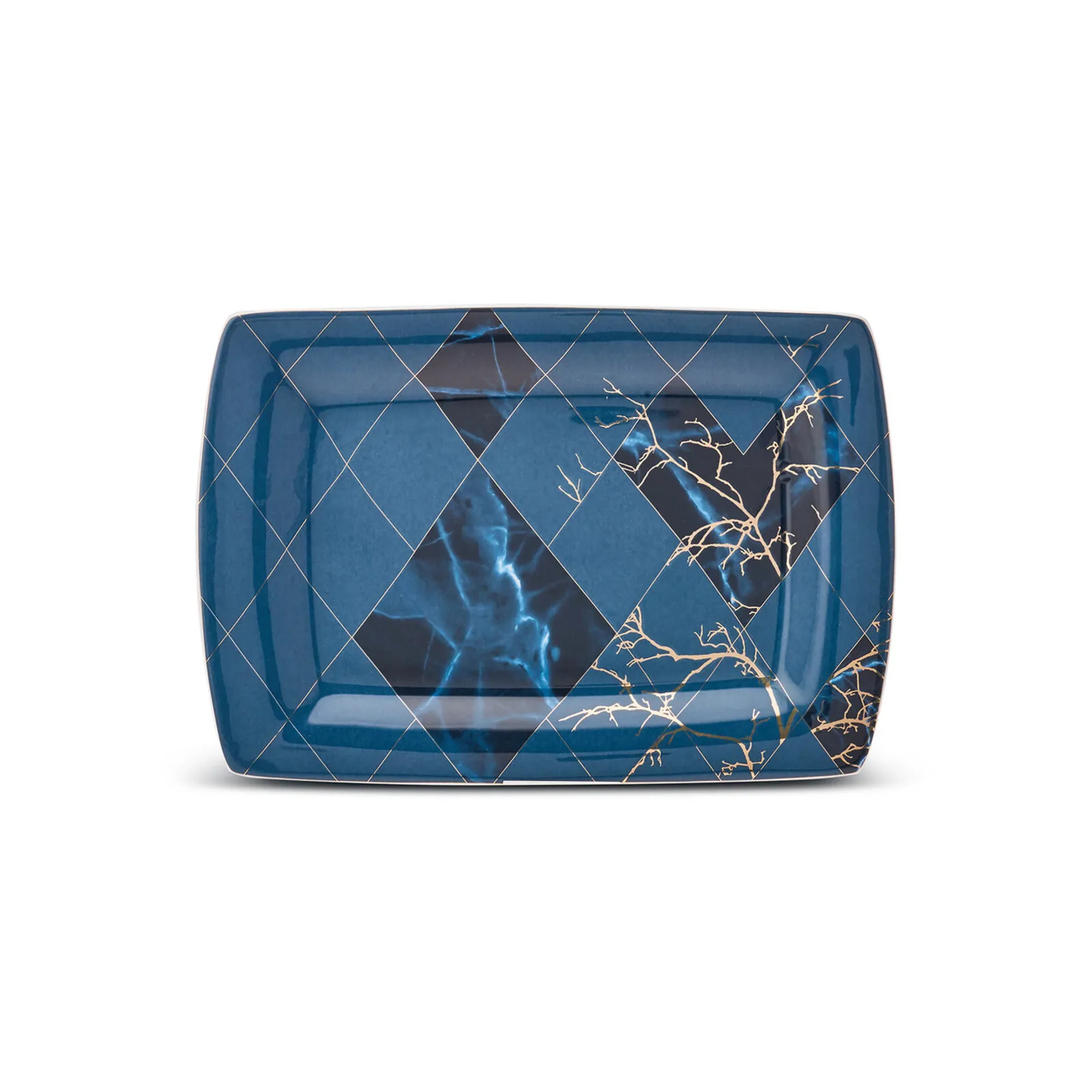 Karaca Fine Pearl Midnight 62 teiliges Geschirrset Quadrat Perlmutt für 12 Personen - Image 8