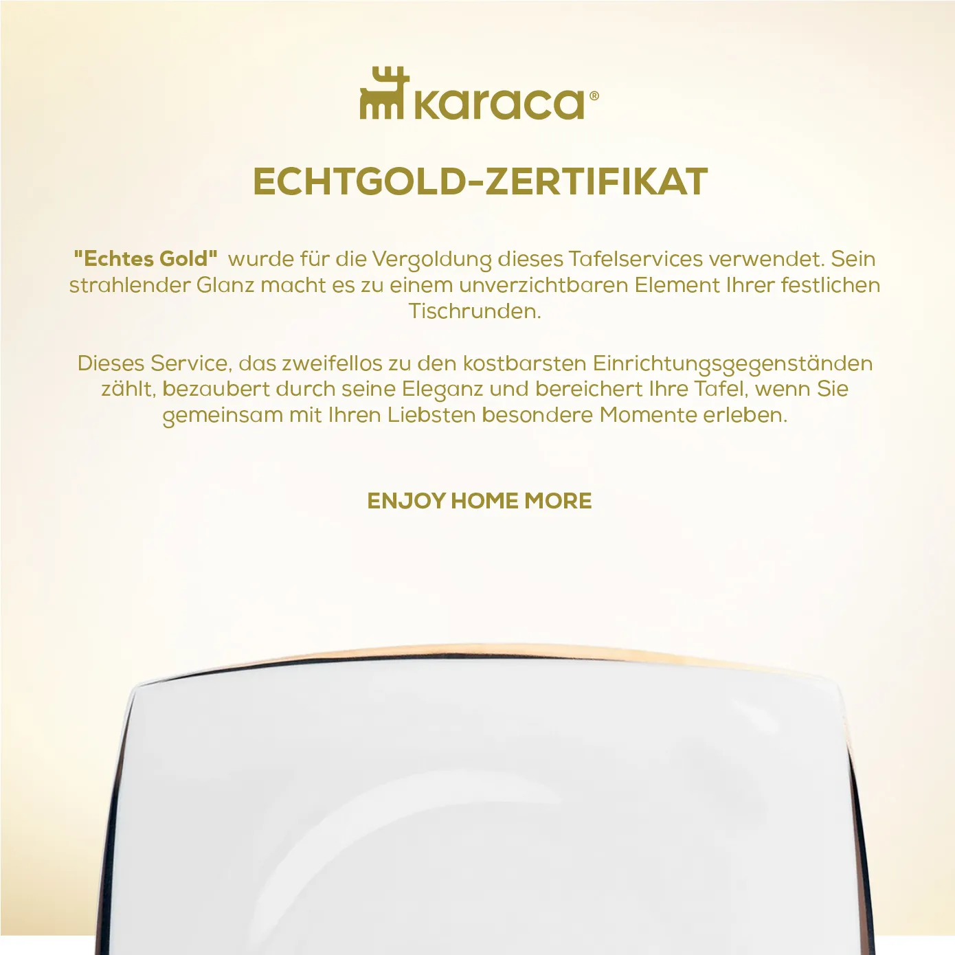 Karaca Fine Pearl New Agate 58-Teiliges 12-Personen Geschirrset Gold - Image 9