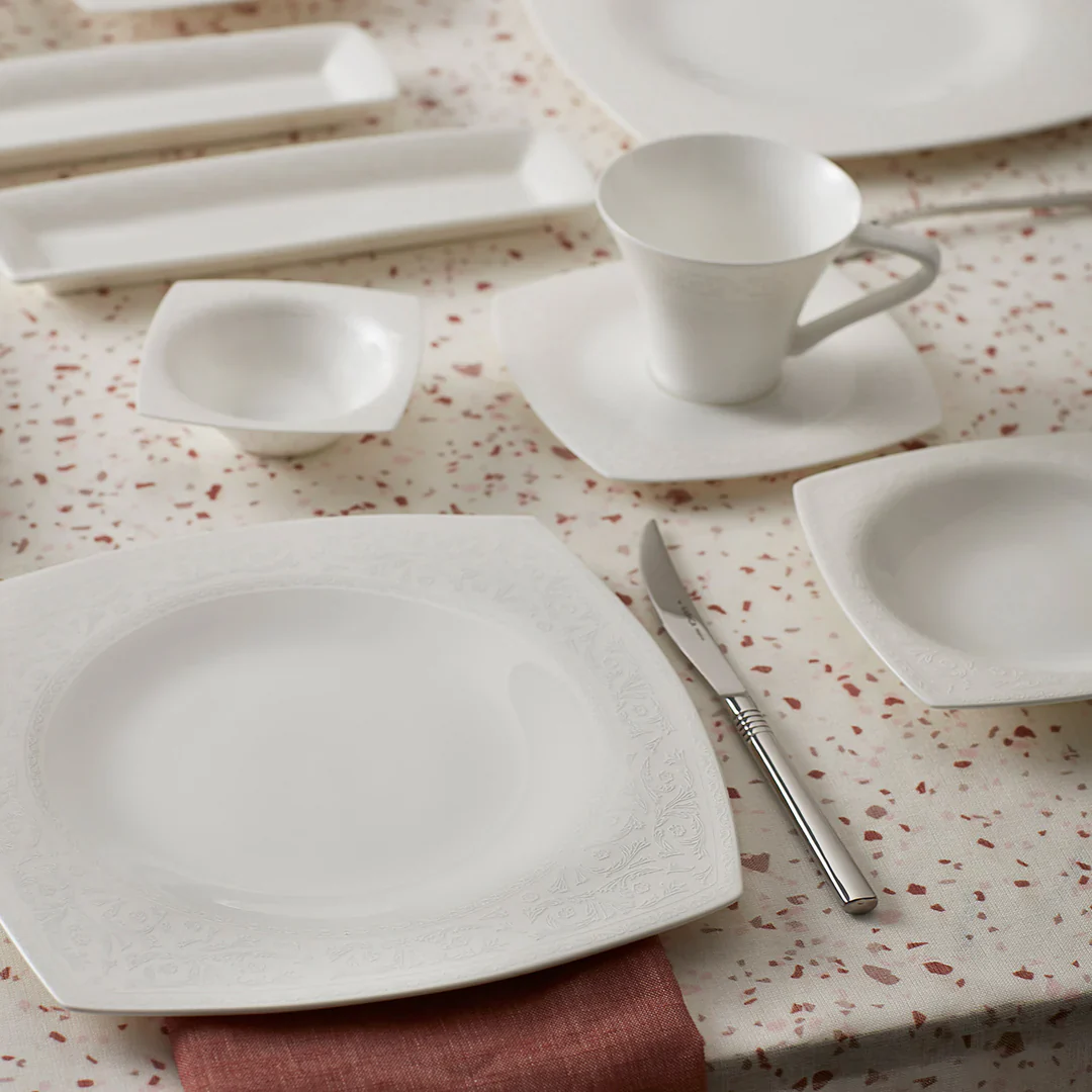 Karaca Fine Pearl Roma 26-Teiliges 6-Personen Frühstücksset Quadrat - Image 2
