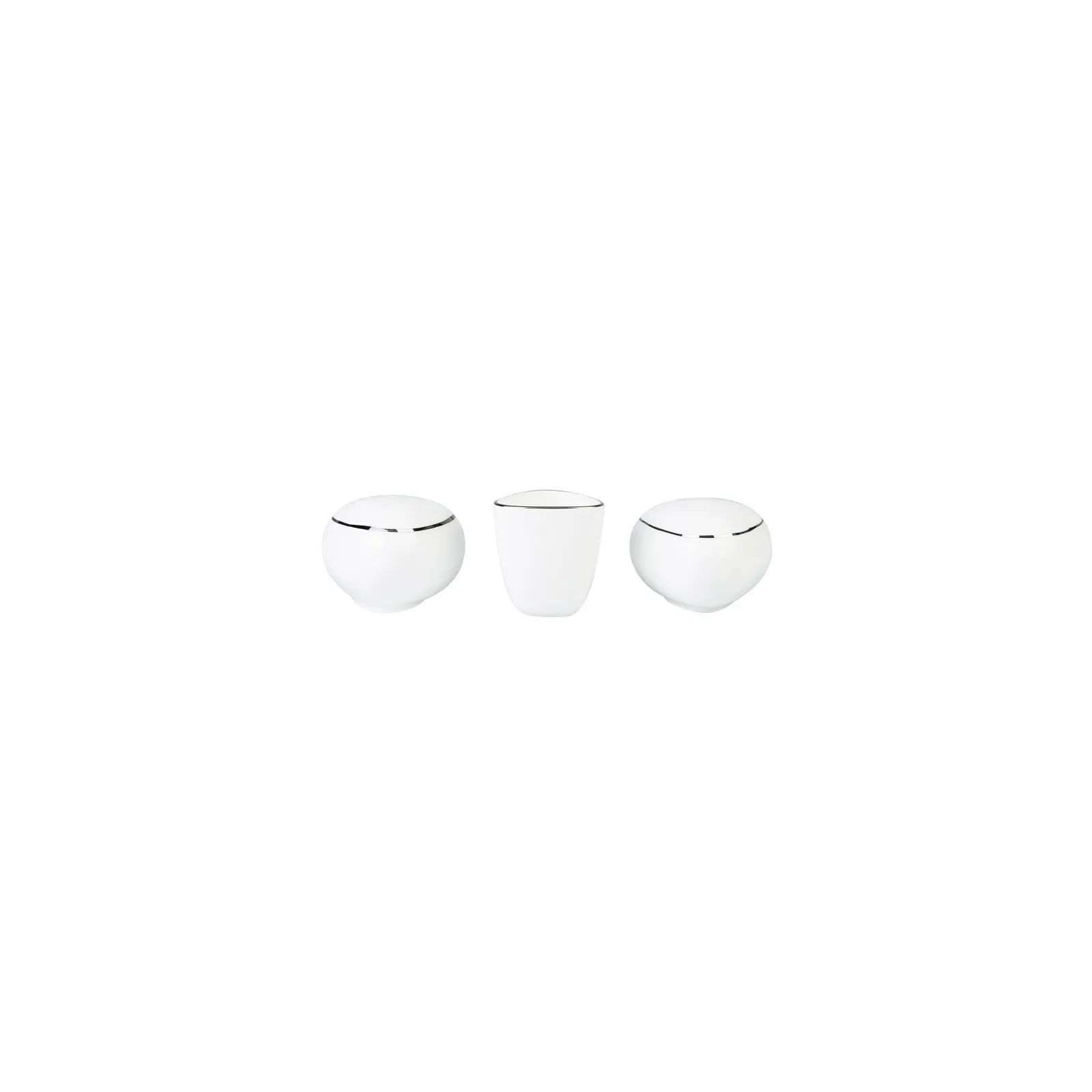 Karaca Fine Pearl Trio Platin Tafelservice-Set -62- teilig für 12 Personen - Image 9