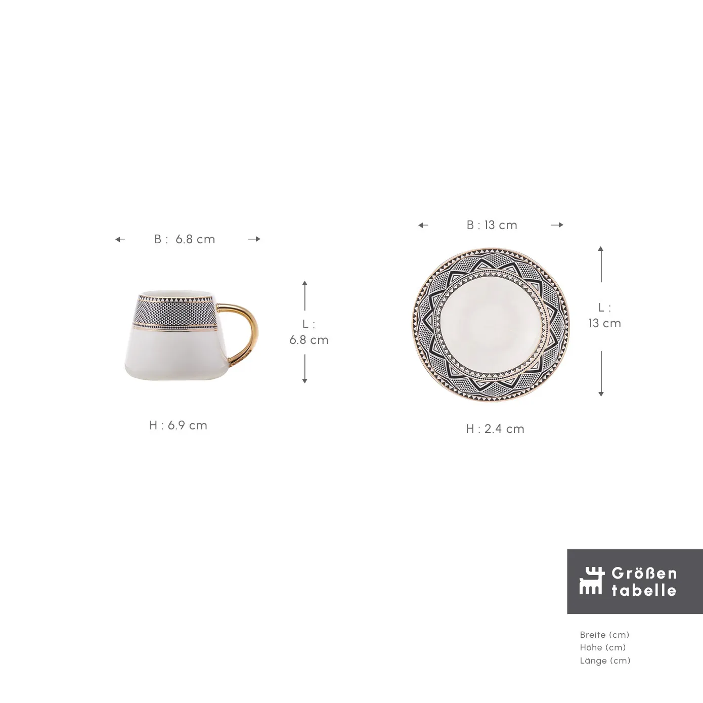 Karaca Globe Kaffeeservice für 6 Personen - Image 2