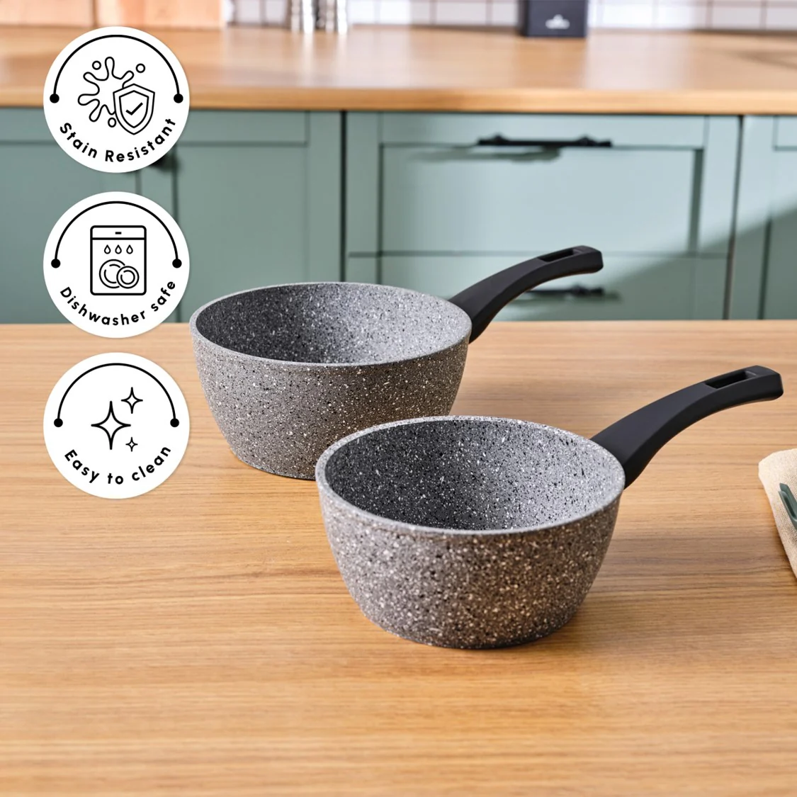 Karaca Gris Biogranit Induktions Milchtopf-Set, 2 Teilig - Image 8