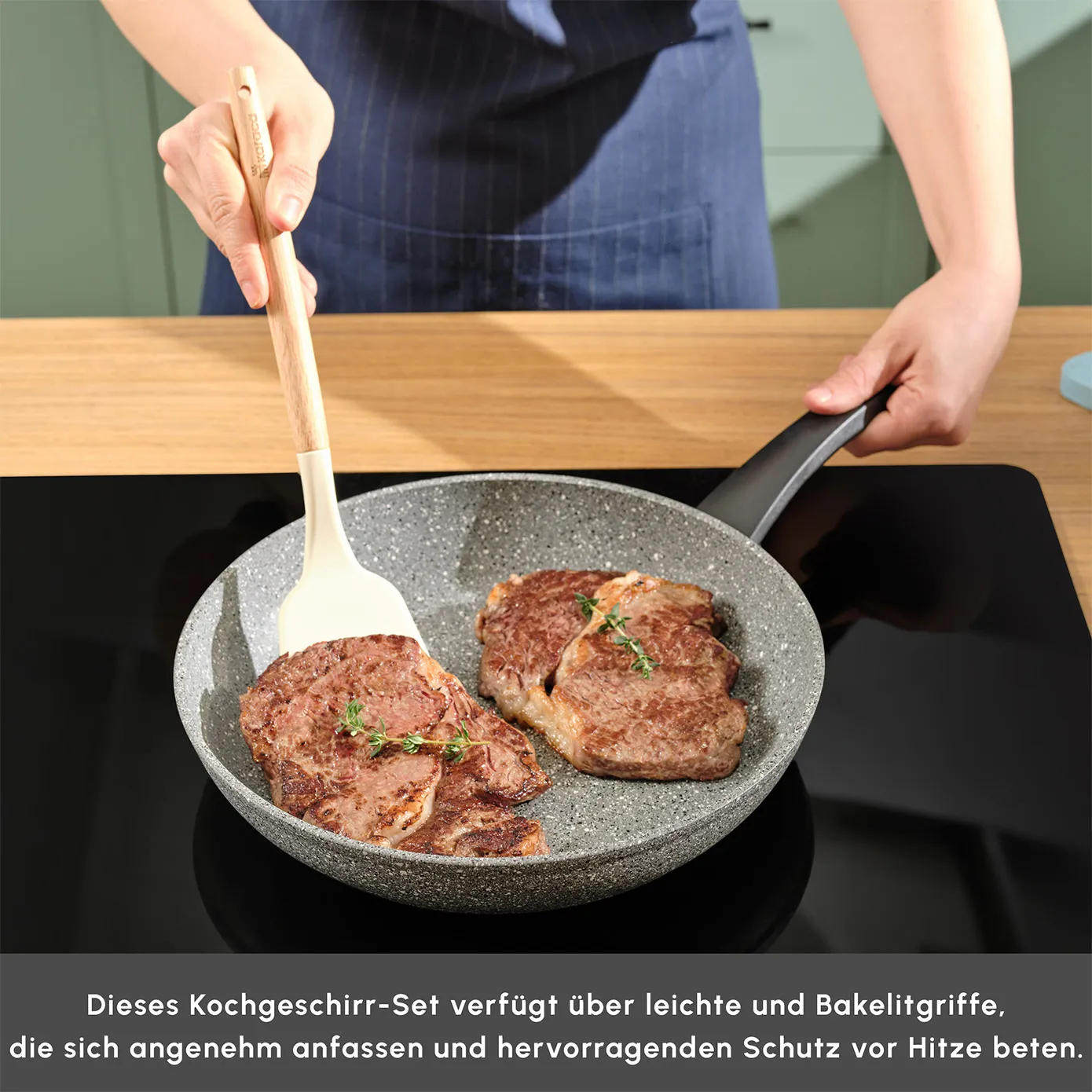 Karaca Gris Biogranit Pfannenset, 2 Teilig - Image 7