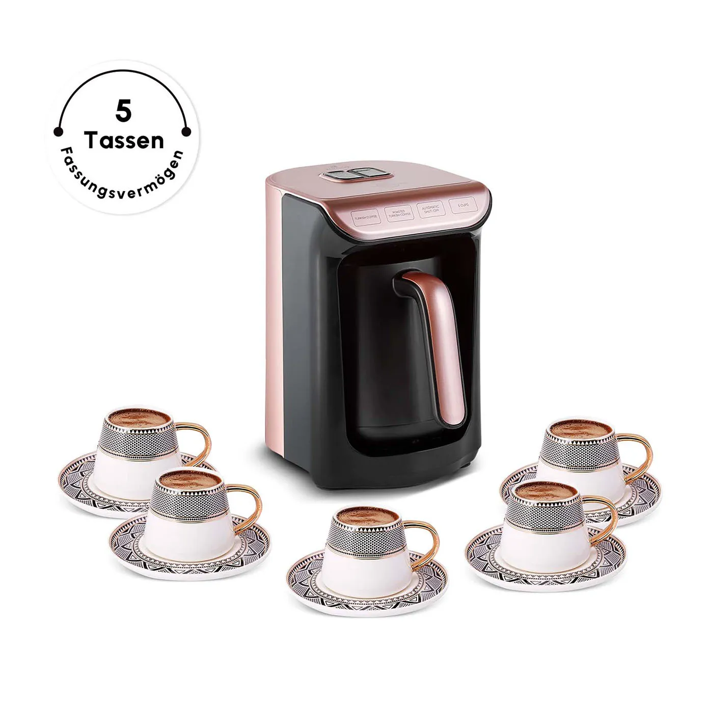 Karaca Hatır Kaffeemaschine mit Röstfunktion Rosenbeere - Image 6