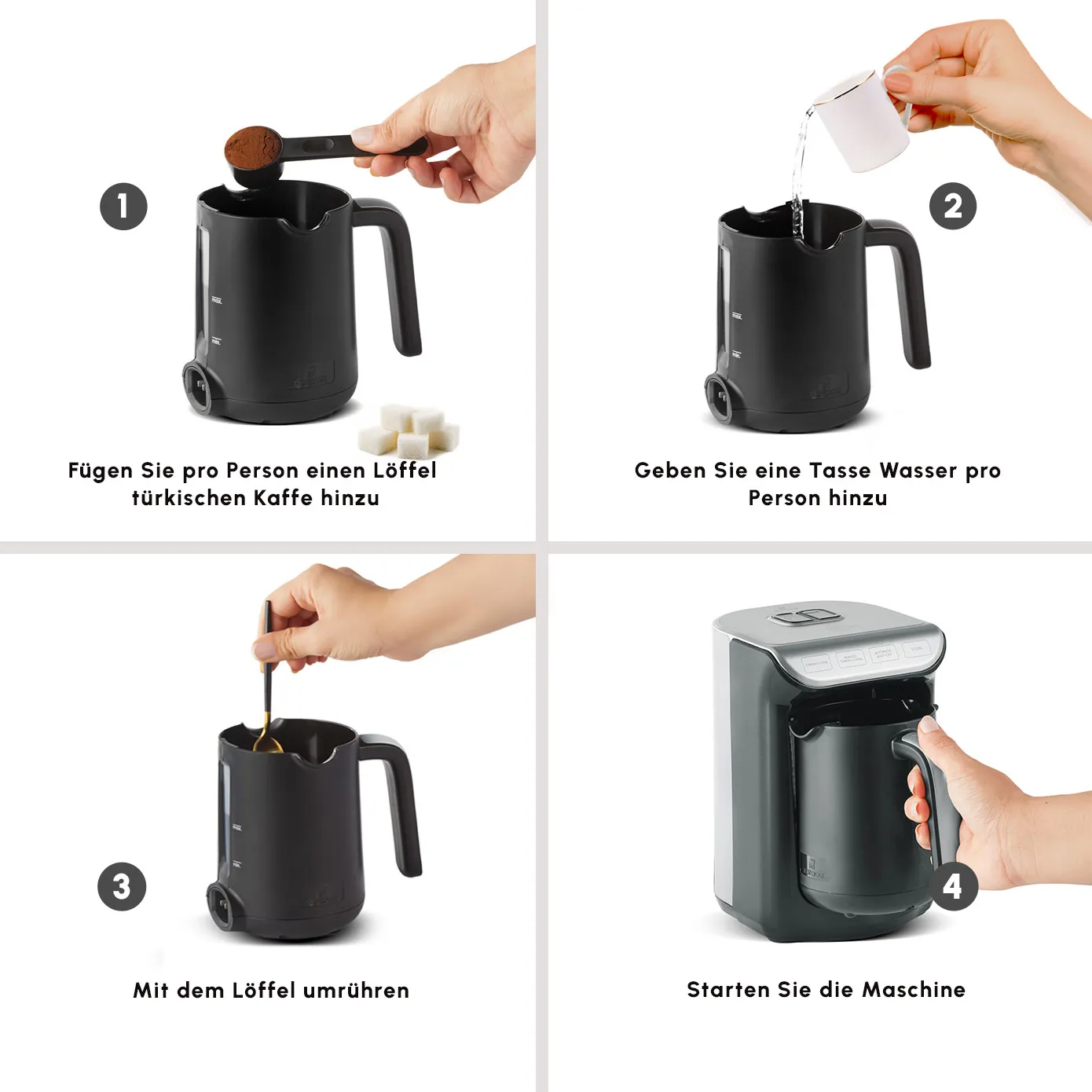 Karaca Hatır Kaffeemaschine mit Röstfunktion Space Gray - Image 7