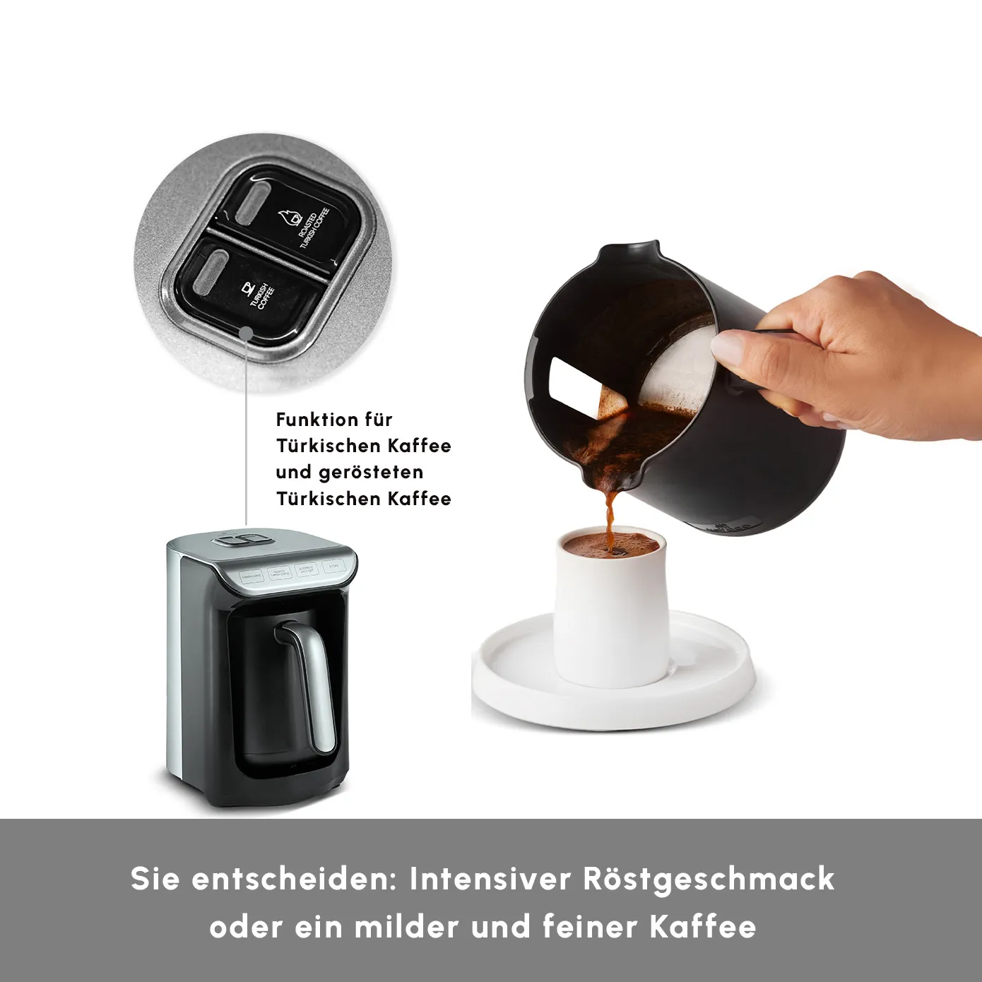 Karaca Hatır Kaffeemaschine mit Röstfunktion Space Gray - Image 8