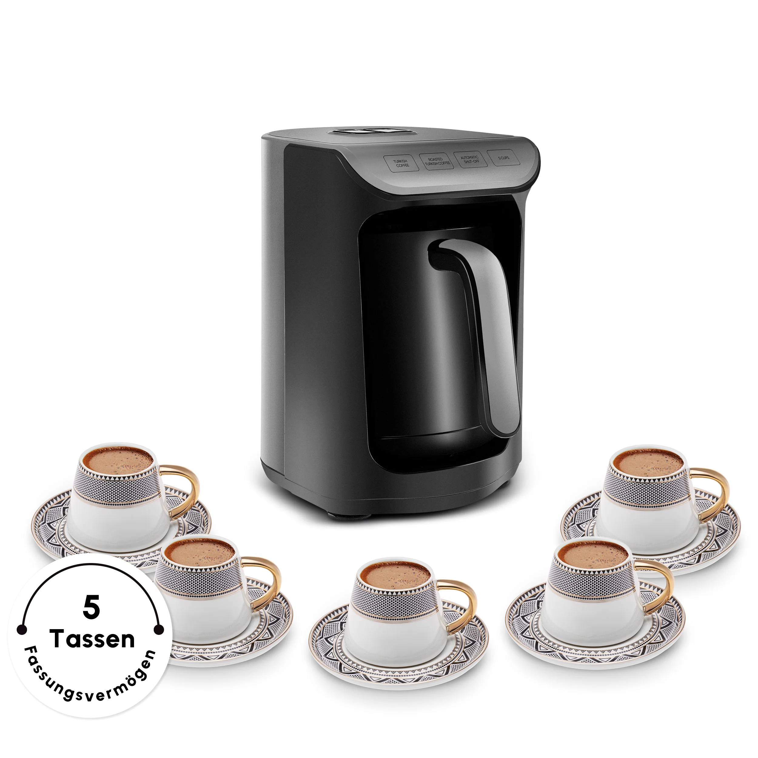 Karaca Hatır Milky Türkische Kaffeemaschine Anthrazit - Image 5
