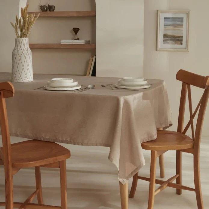 Karaca Home Elizabeth Tischdecke Beige, 140 x 200 cm - Image 2