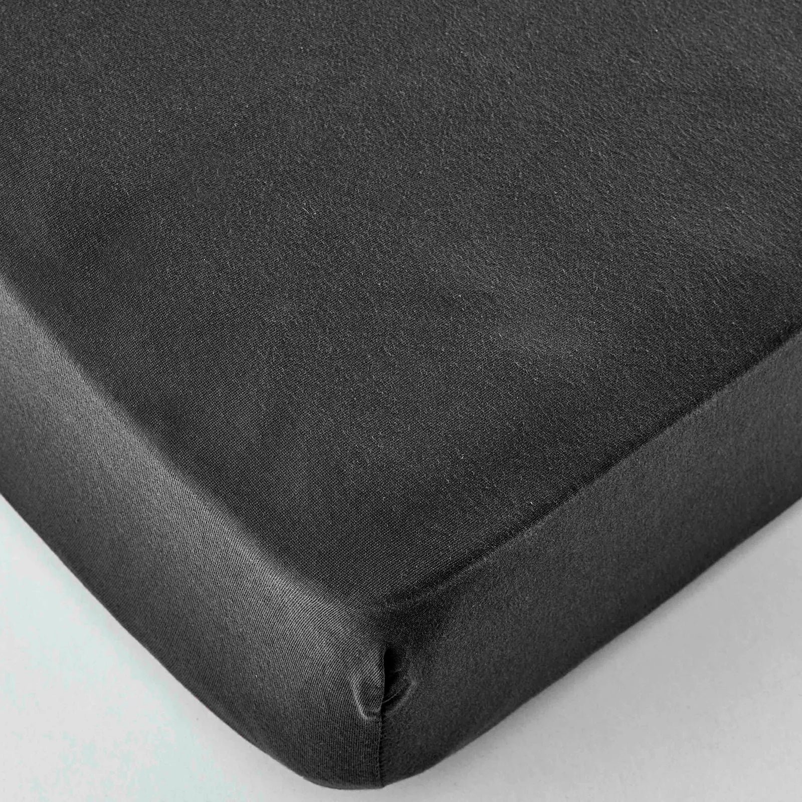Karaca Home Jersey Fitted Bed Sheet Anthracite 200x200 cm + 30 cm Öko-Tex Zertifiziert - Image 3