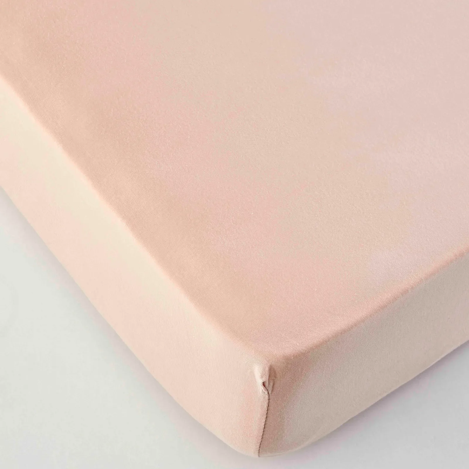 Karaca Home Jersey Fitted Bed Sheet Salmon Pink 120x200 cm + 30 cm Öko-Tex Zertifiziert - Image 2