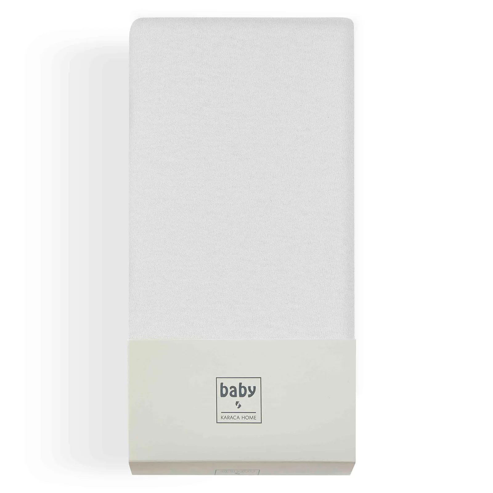 Karaca Home Jersey Fitted Bed Sheet White 70x140 cm + 20 cm Öko-Tex Zertifiziert - Image 4
