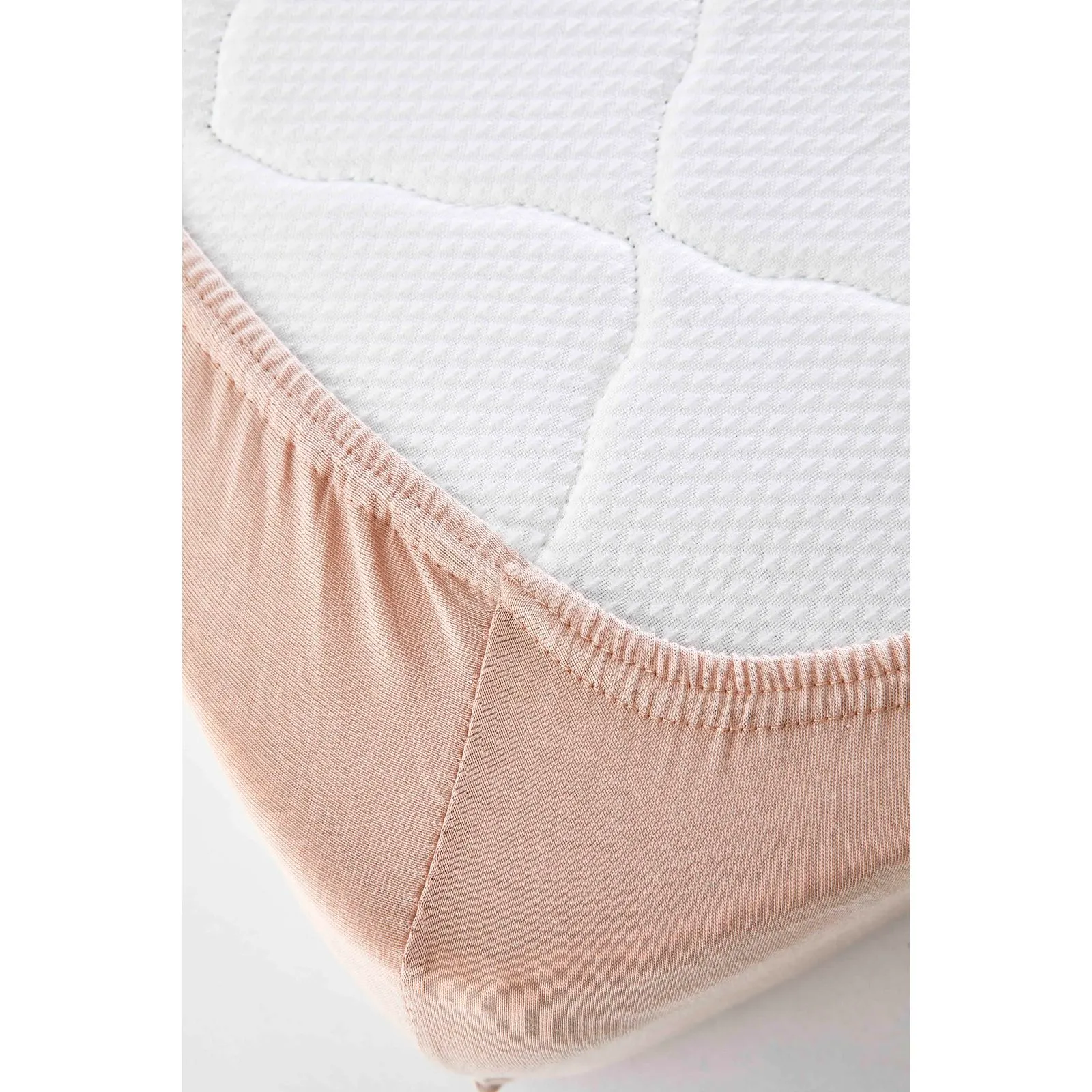 Karaca Home Jersey Fitted Bettlaken Lachs Rosa (180x200 cm) Öko-Tex Zertifiziert - Image 3