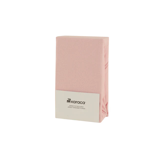 Karaca Home Jersey Spannbettlaken, 160x200+30cm, Dusty Pink - Image 3