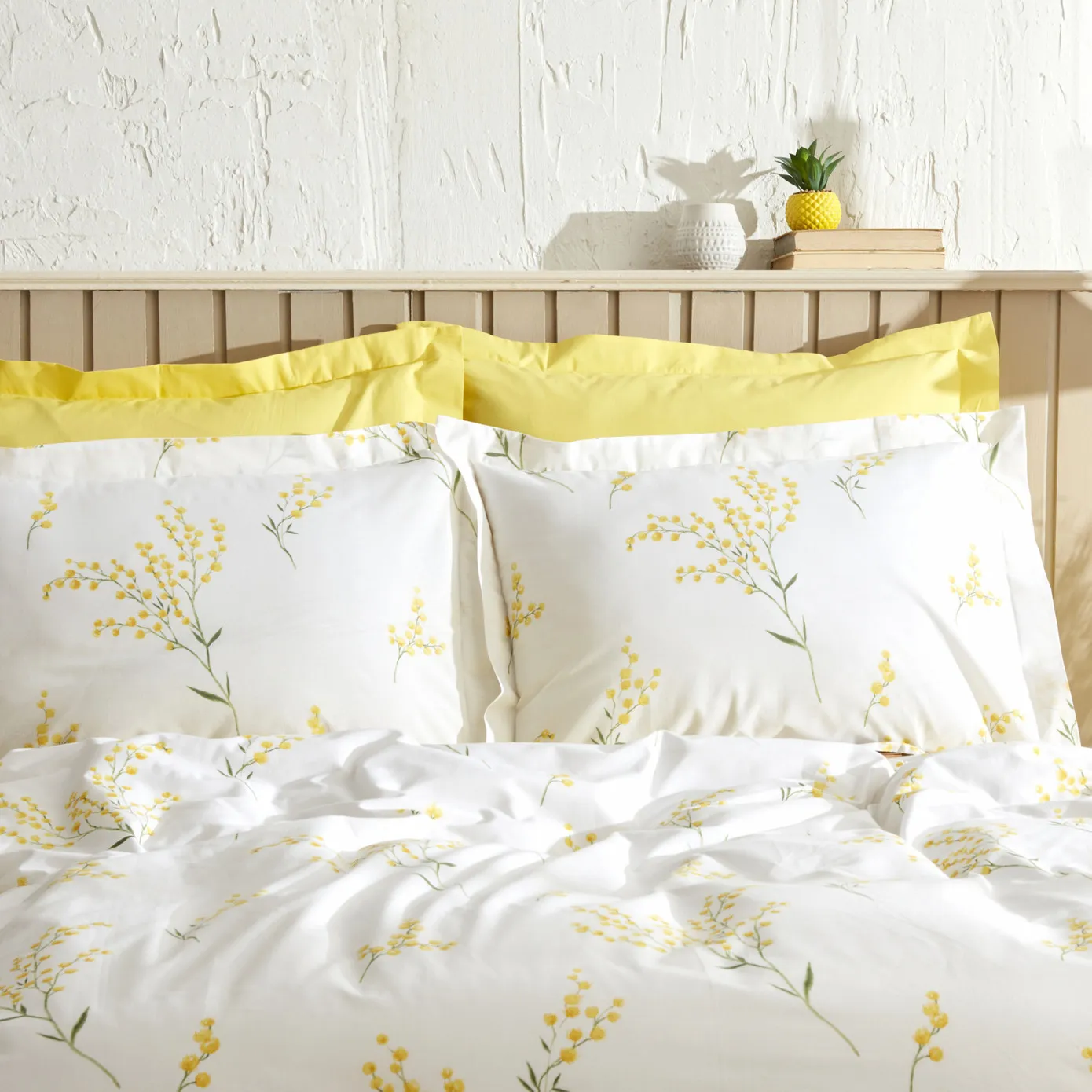 Karaca Home Loretta Gelb 100% Baumwolle Doppel Bettbezug Set - Image 3