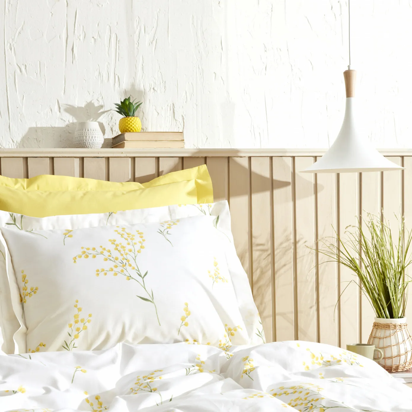 Karaca Home Loretta Gelb 100% Baumwolle Doppel Bettbezug Set - Image 4