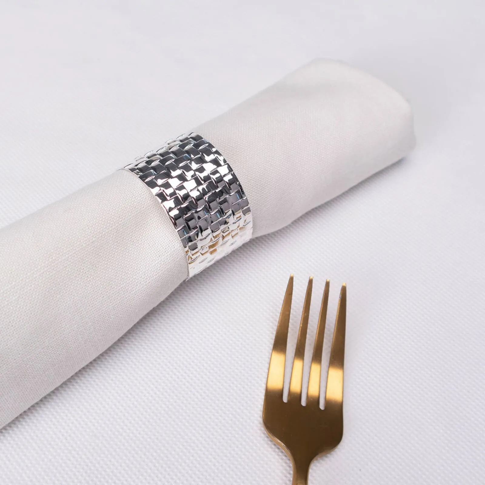 Karaca Home Marcello 2er-Pack Silber Serviettenring - Image 3