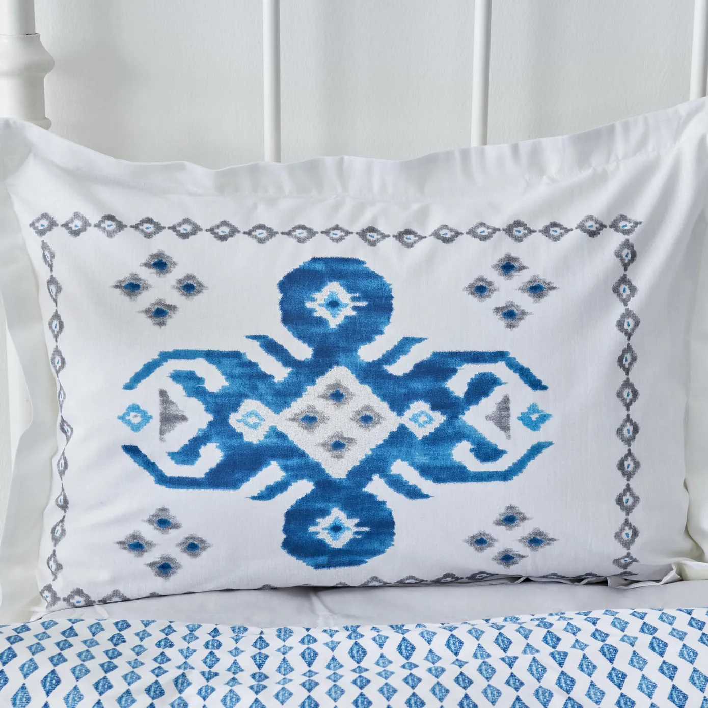 Karaca Home Neos Blau 100% Baumwolle Einzelbettdecke Set - Image 3
