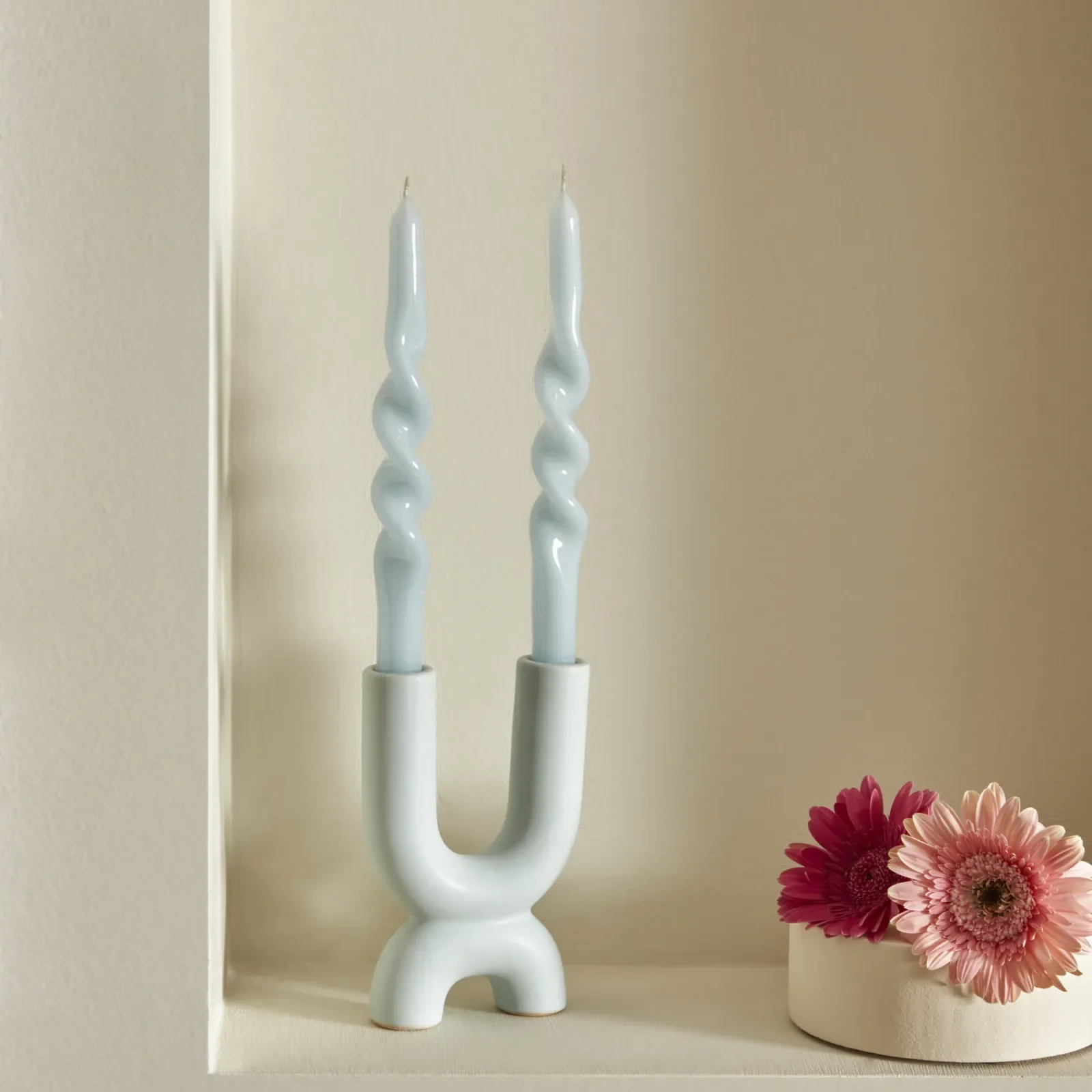 Karaca Home Spiralkerze blau 2 teile