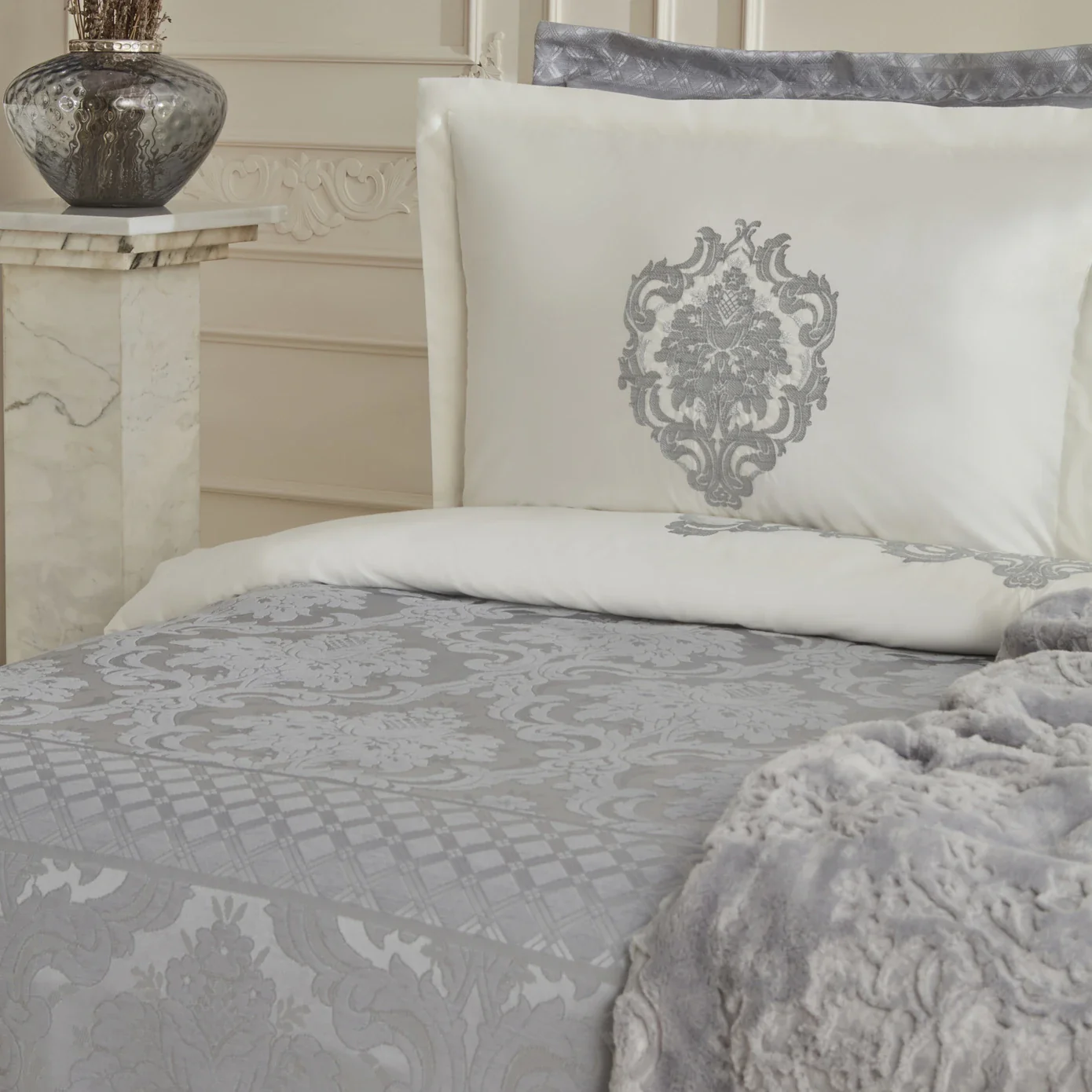 Karaca Home Tuğba 8-teiliges Private Hochzeitsset Silver - Image 10