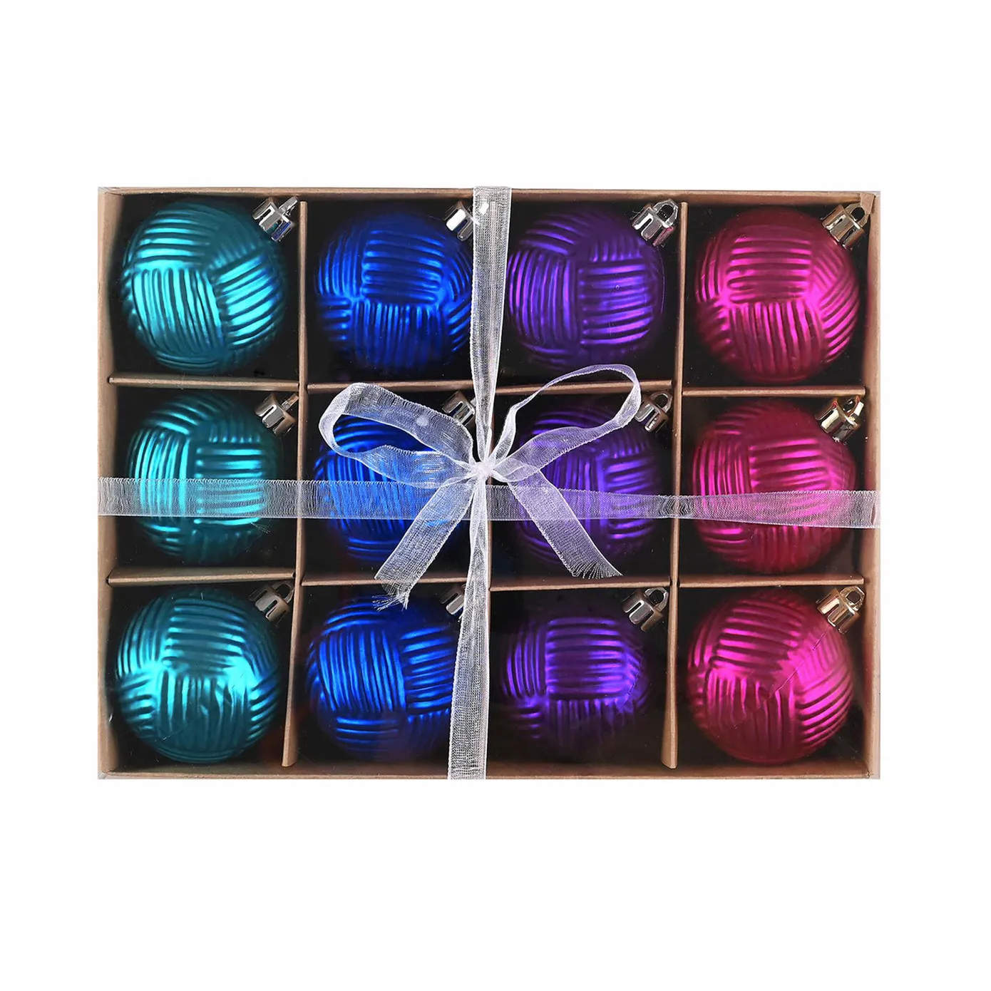 Karaca Home Weihnachten Bunte Baumschmuck Set, 12 Teilig, 6 cm - Image 6