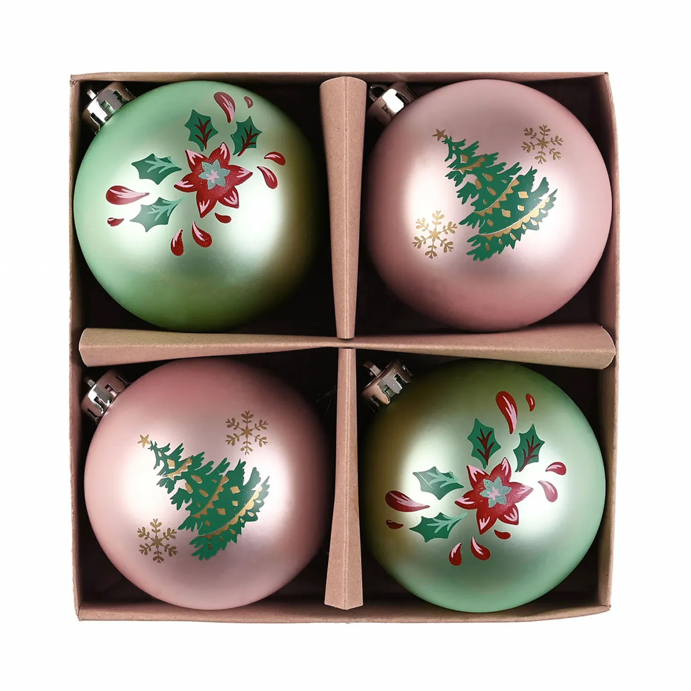 Karaca Home Weihnachten Hübsches Baumschmuck Set, 4 Teilig, 8 cm - Image 4