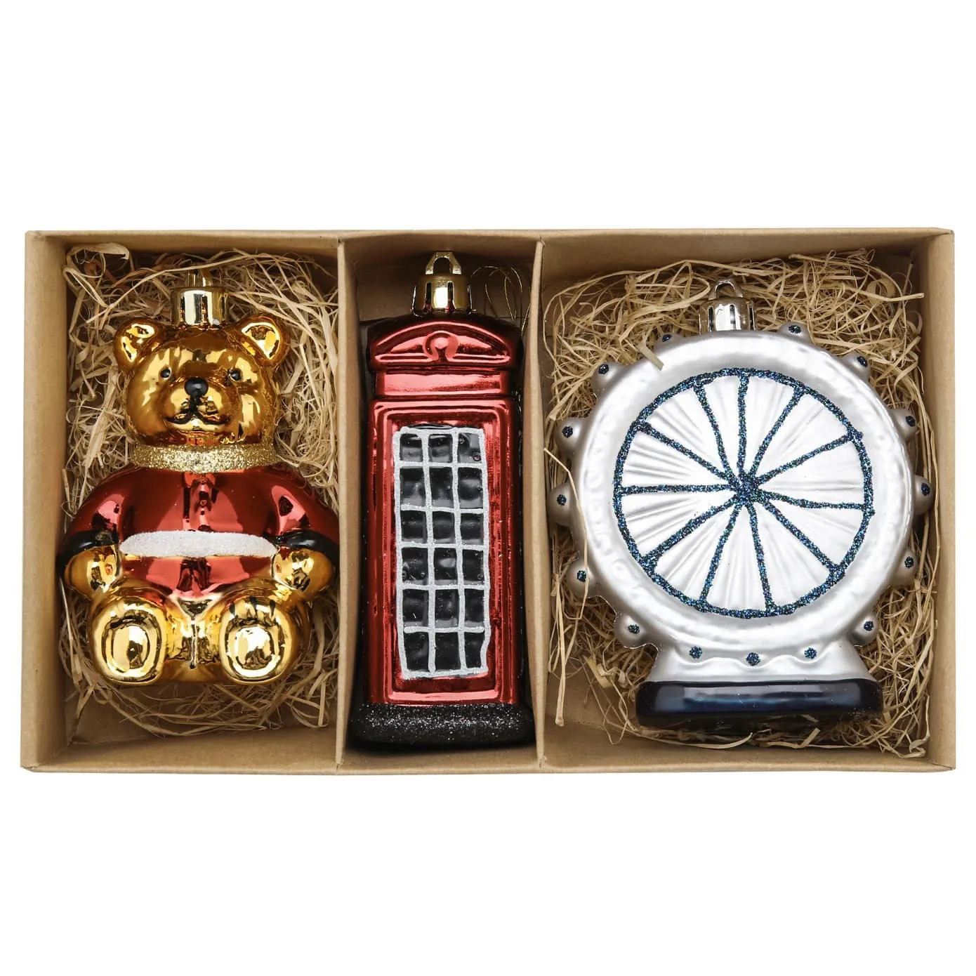 Karaca Home Weihnachten London Baumschmuck Set, 3 Teilig - Image 5
