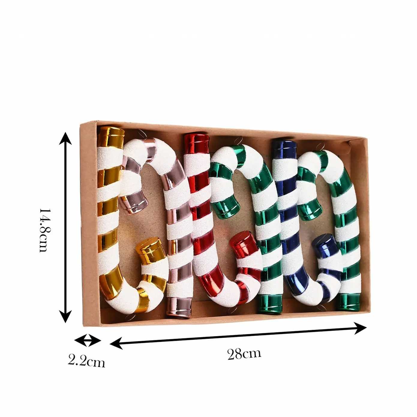 Karaca Home Weihnachten Zuckerstange Baumschmuck Set, 6 Teilig, 14 cm - Image 6