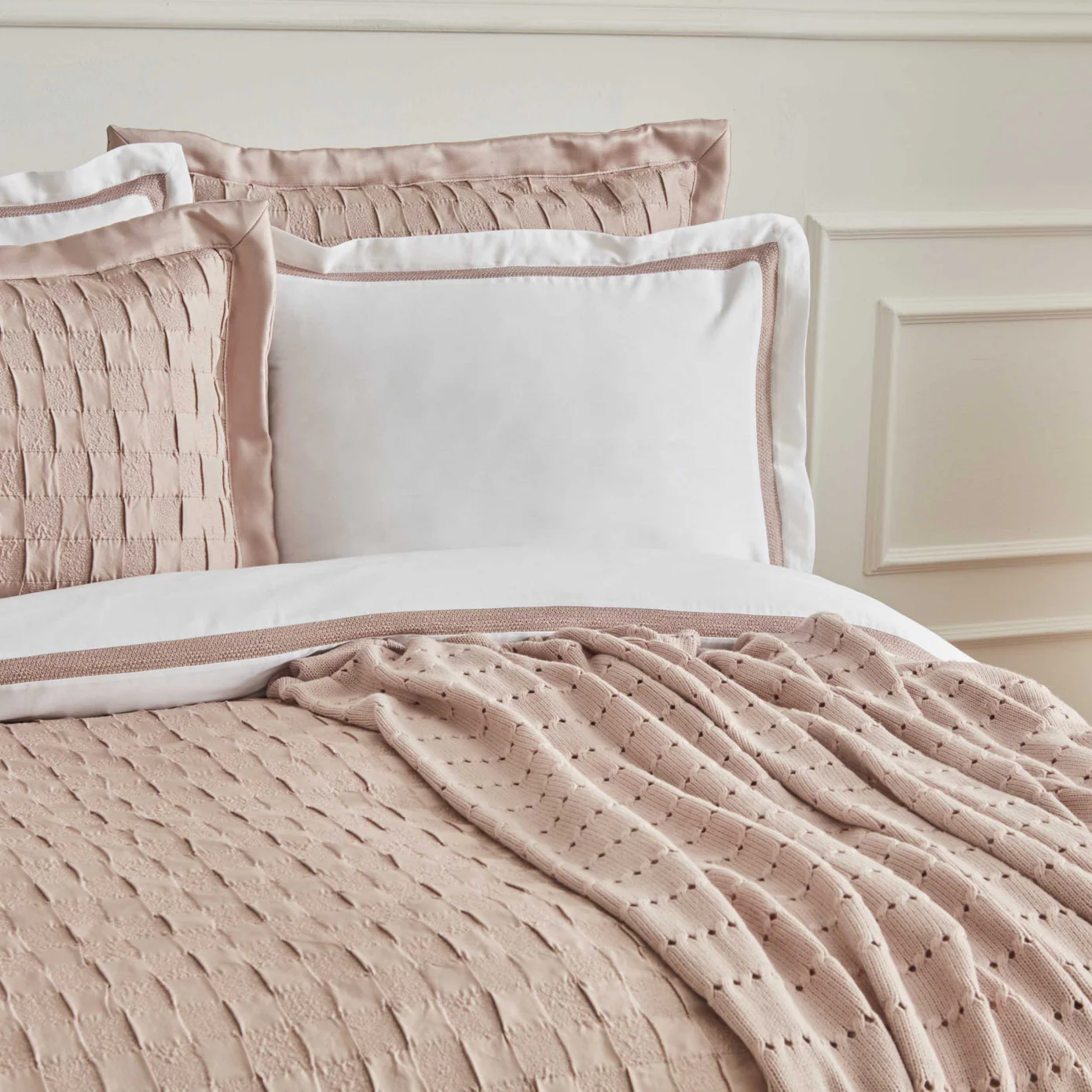 Karaca Home White Collection Braut Carina 80 Fäden 100% Baumwolle 8-teiliges Hochzeitsset Puder - Image 6