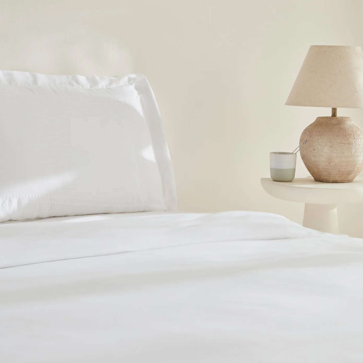 Karaca Home White Collection Felves King Size Bettwäscheset 100% Baumwolle Weiß 240x220 Cm - Image 4