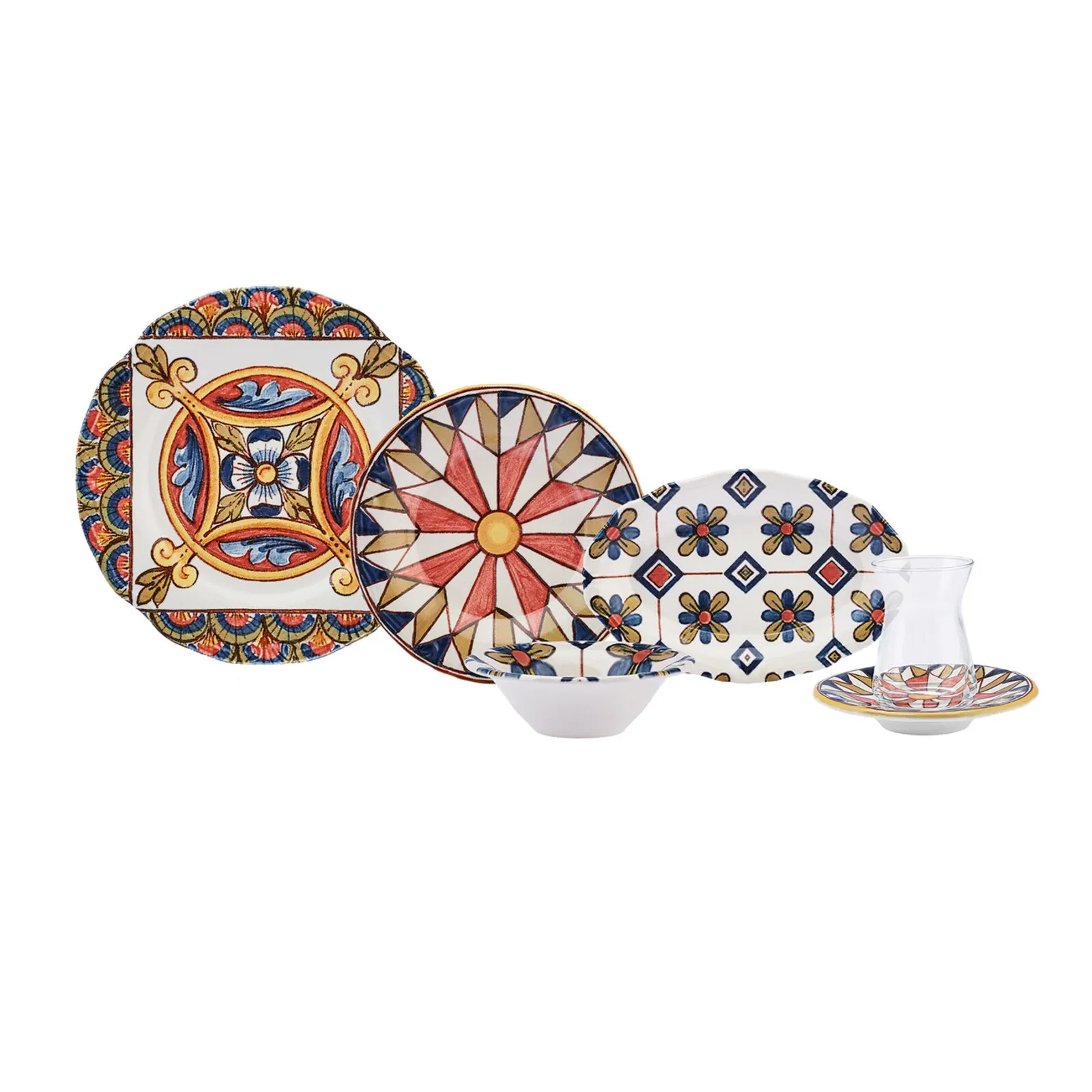Karaca Joyce 26-teiliges Frühstücksset und Servierschalen Rnd - Image 3