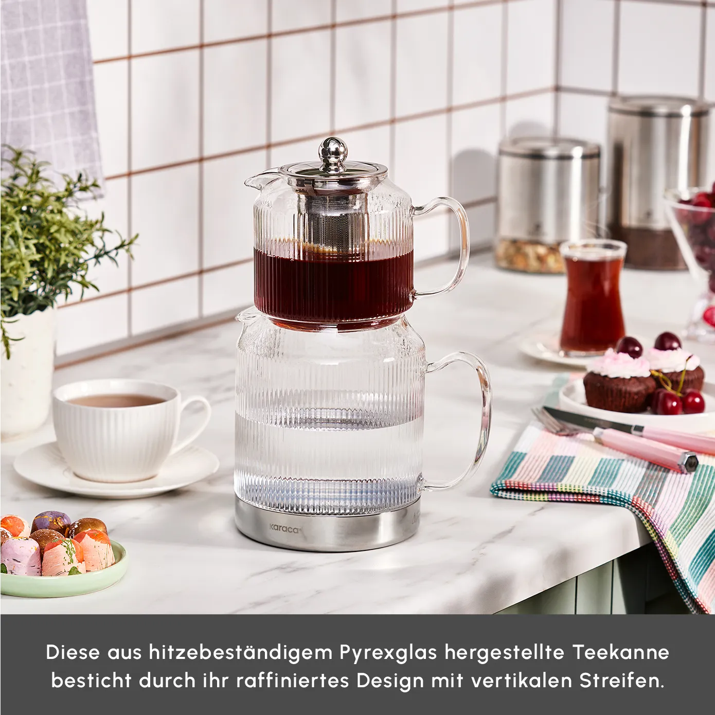 Karaca Kelly Glas Teekanne - Image 3