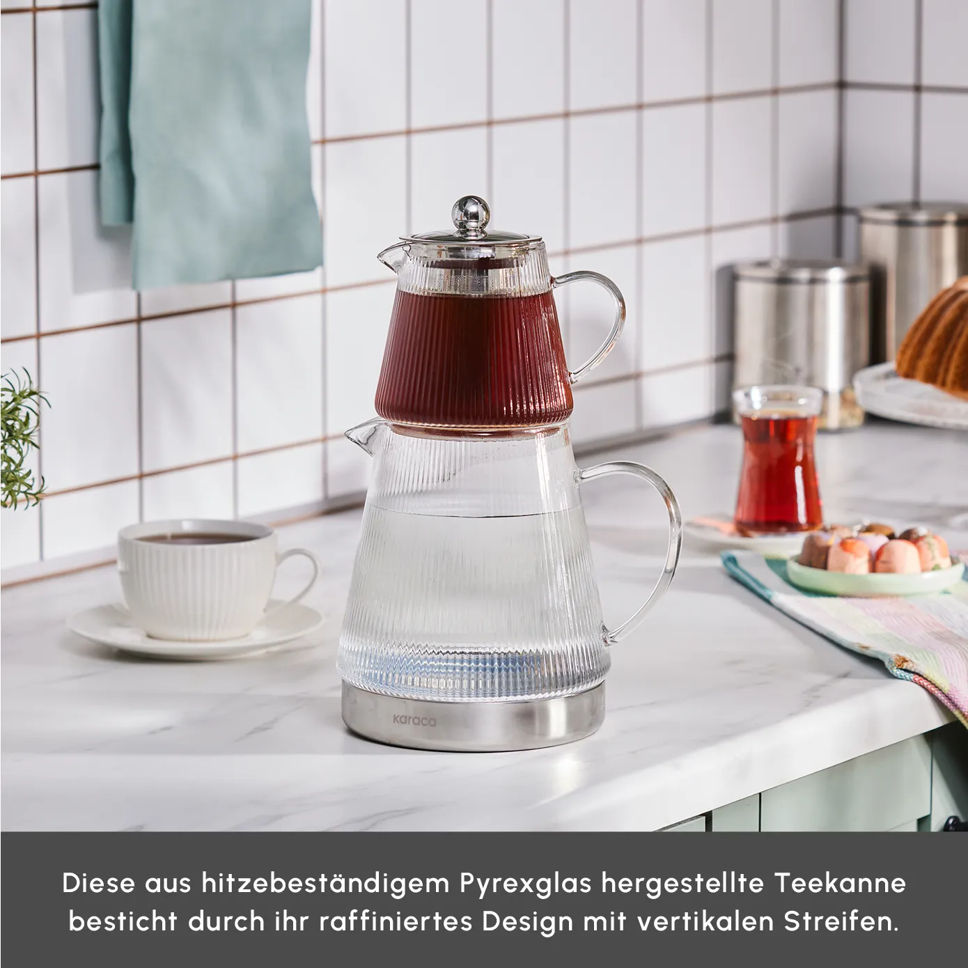 Karaca Keops Glas-Teekanne - Image 3