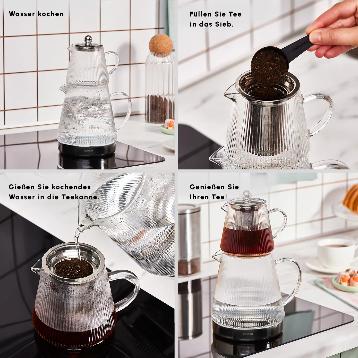 Karaca Keops Glas-Teekanne - Image 4